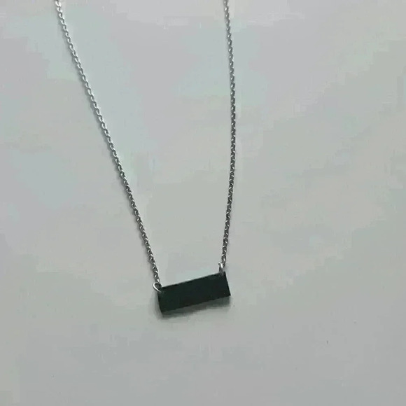 Octopus rectangle pendant on a small silver chain necklace ✦ cute and dainty ✦ - Picture 7 of 7